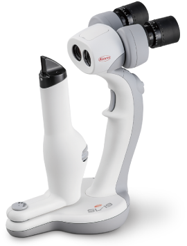 目の前方の構造を拡大して観察するKowa SL-19の公式製品画像